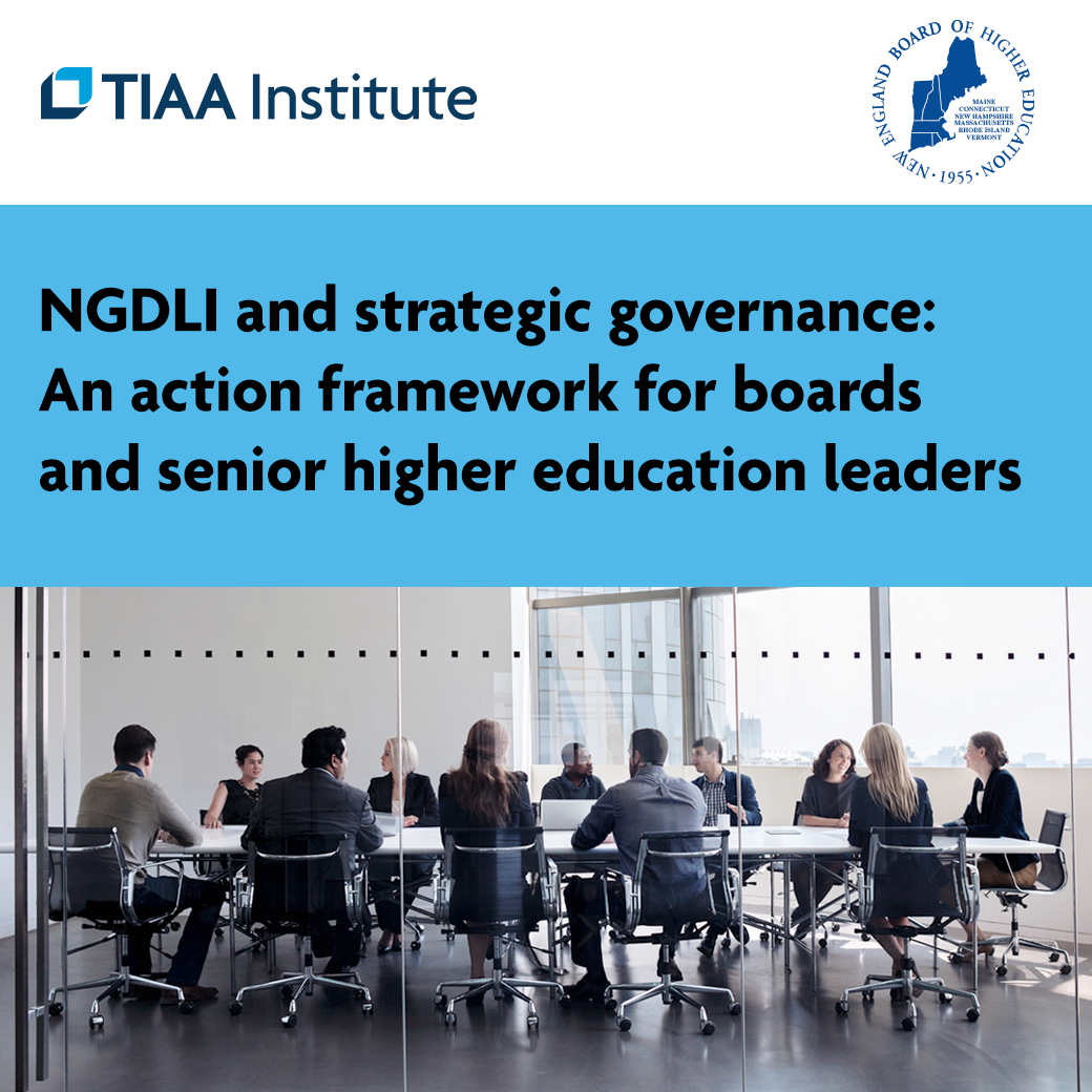 NGDLI and strategic governance: An action framework for boards and senior higher education leaders