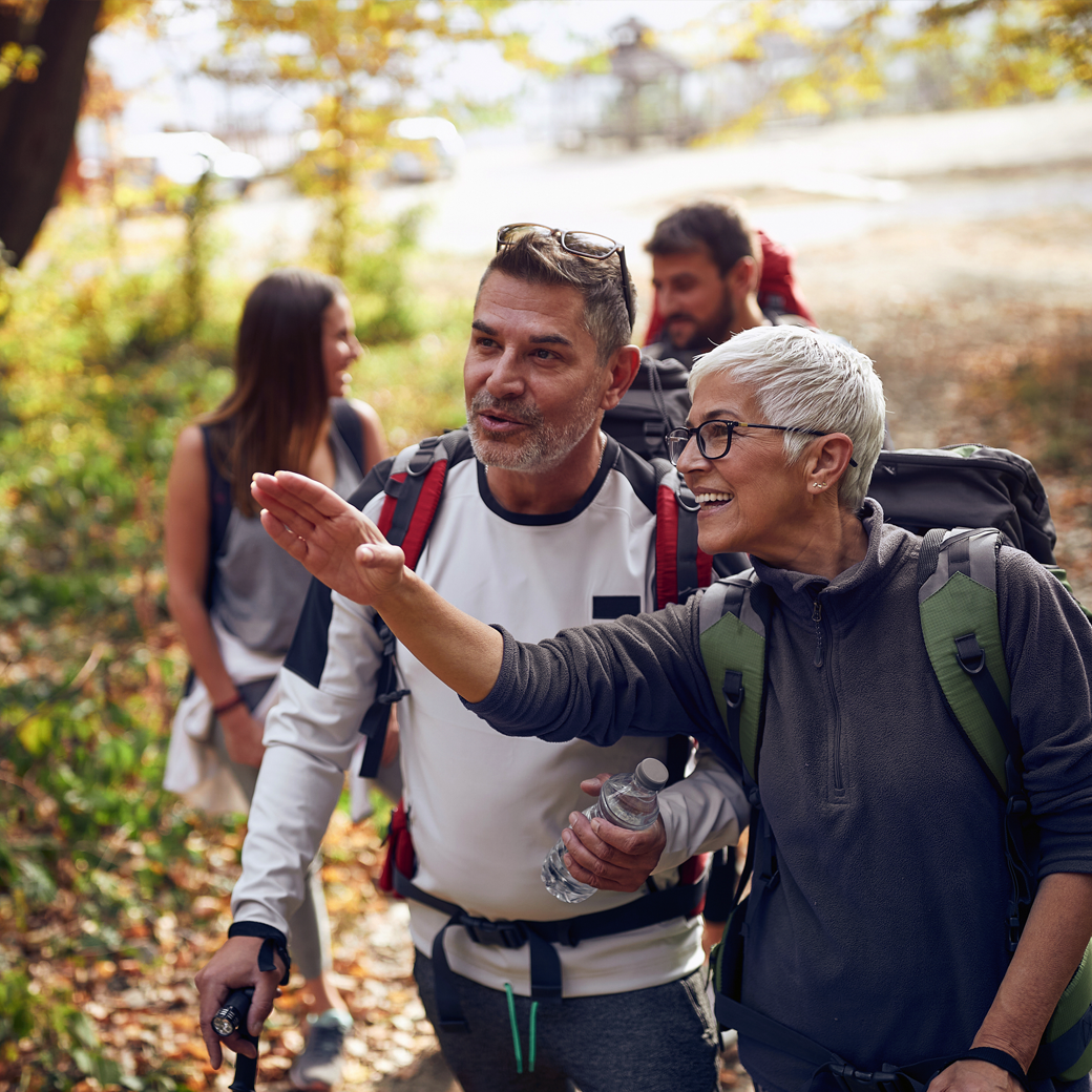 Group of people hiking