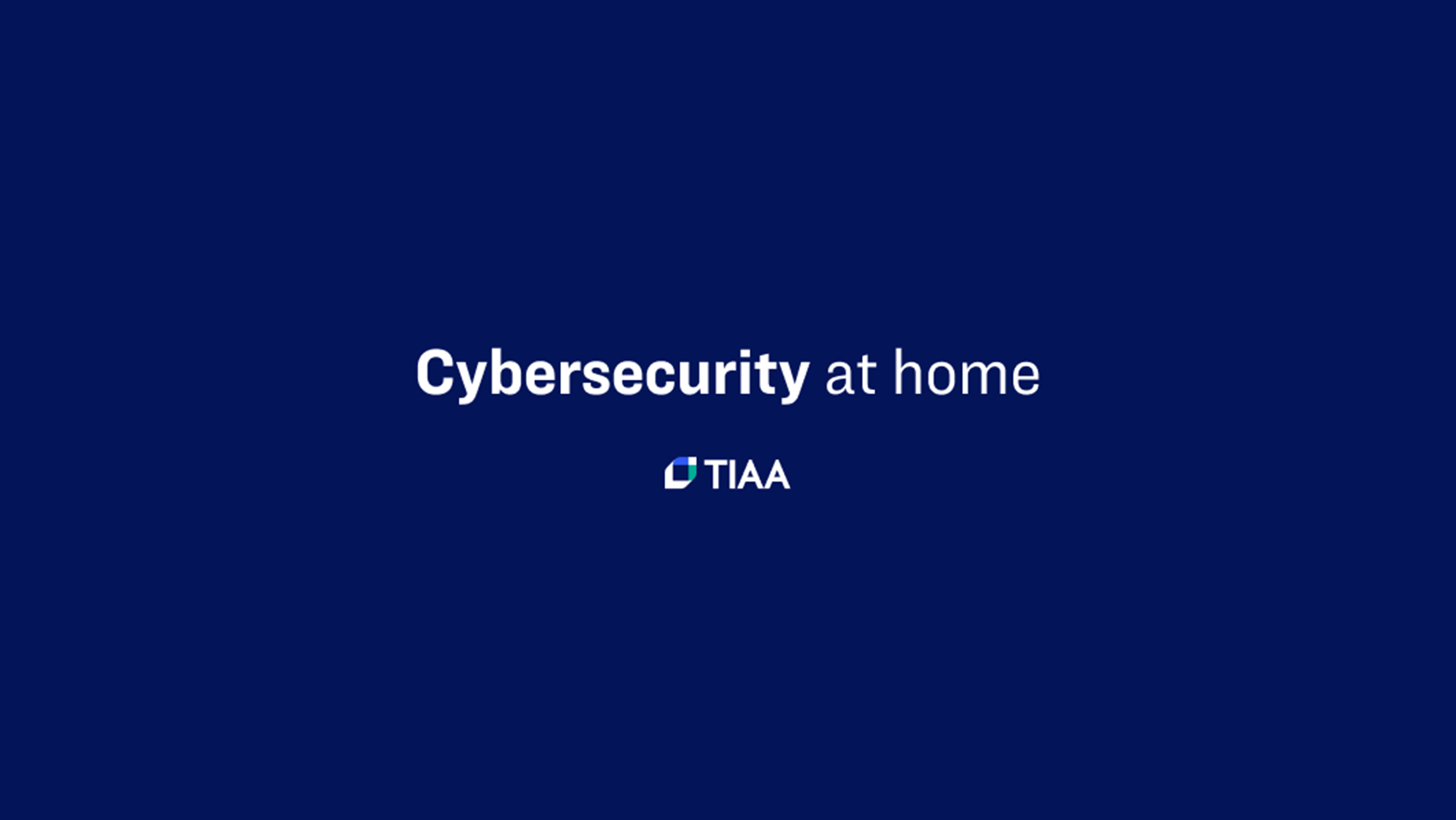 Cybersecurity at home video thumbnail