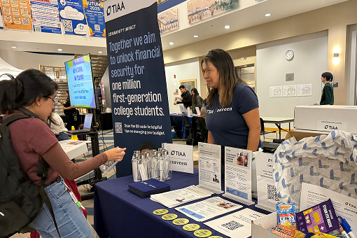 TIAA associates at a first-gen event.
