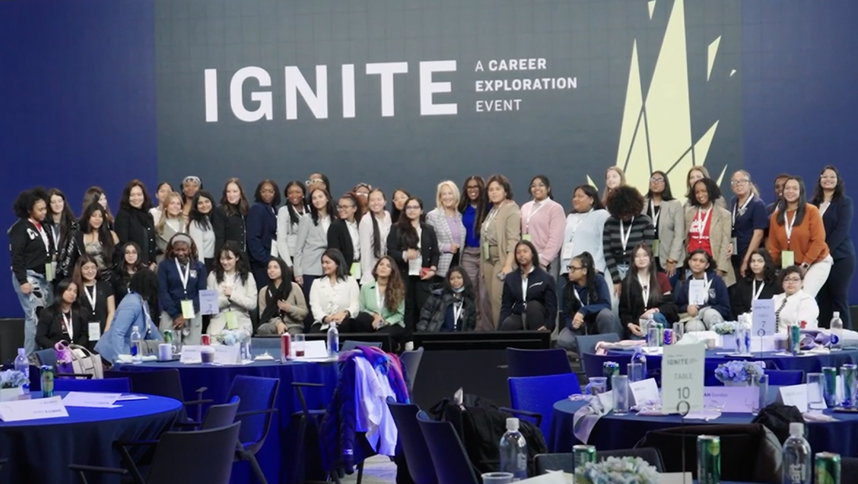 A photo of career development day event with LiveGirl and Girls Inc. 