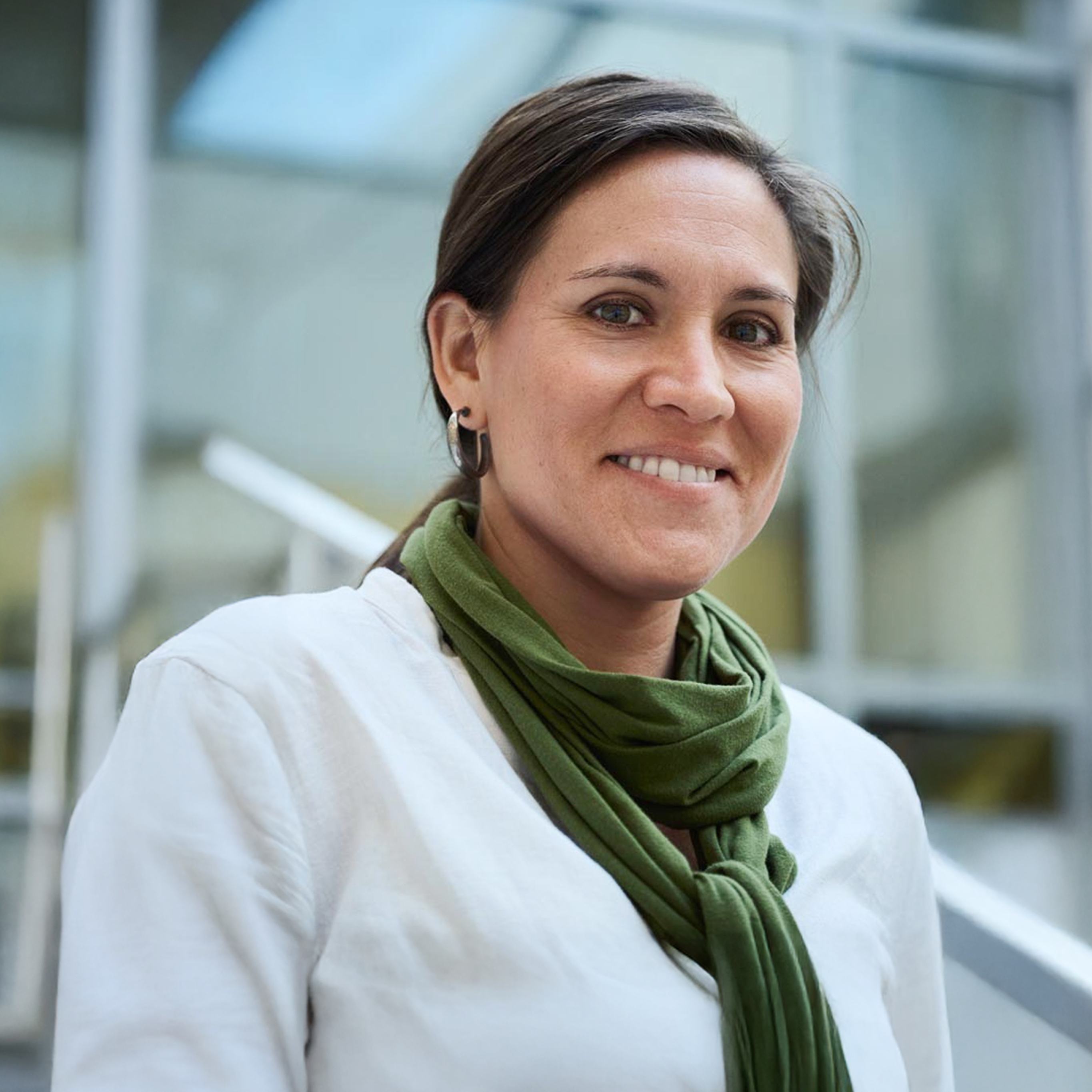 A TIAA employee poses for a picture.