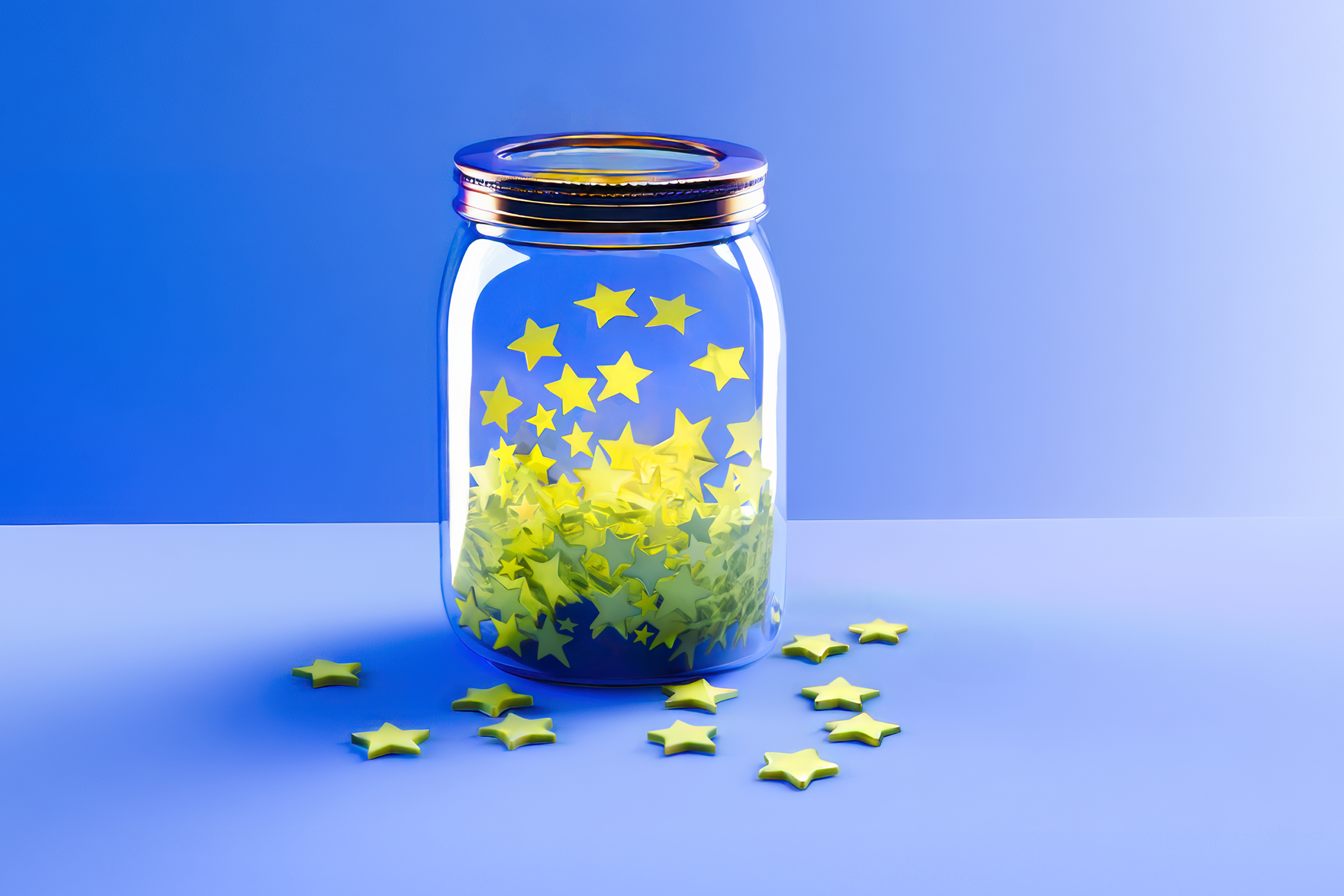 A jar holding paper stars represents how nonprofit employers today are using benefits for executives to retain top nonexecutive talent.