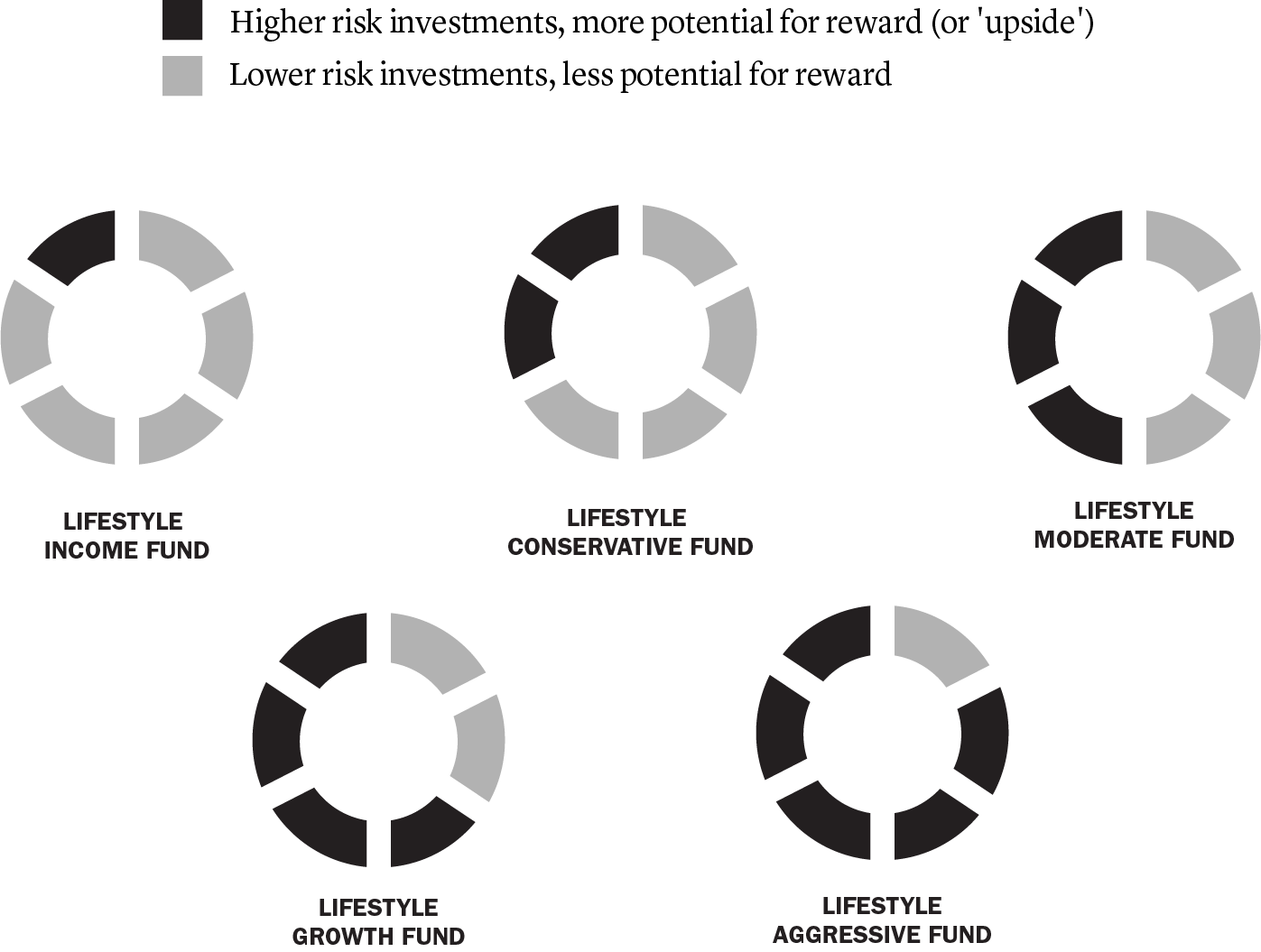 LIfestyle funds basic styles