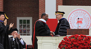 Roger is presented honorary doctorate at Wabash College.