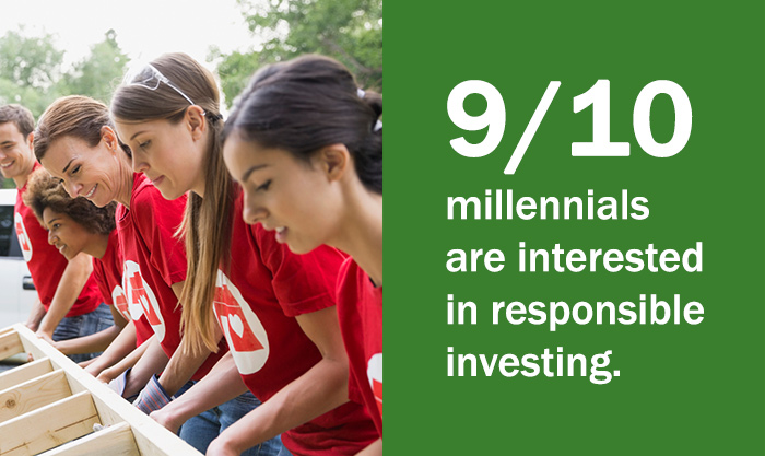 9 in 10 millennials are interested in responsible investing
